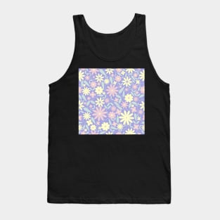 Cotton Candy Lilac Florals Tank Top